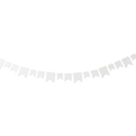 Guirlande decoration mariage Fanions blancs