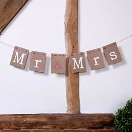 Guirlande de decoration Mr & Mrs