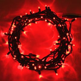 Guirlande electrique de noel pas cher 100 led rouge