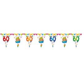 Guirlande fanions anniversaire 60 ans - 6 m
