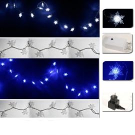 Guirlande électrique 40 LED Flocons
