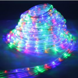 Guirlande LED en tube multicolore 18 mètres