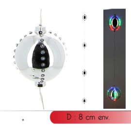 Guirlande lumineuse 4 boules Argent 44 LED Multi