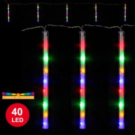 Guirlande lumineuse de noel stalactite 5 glaçons multicolore