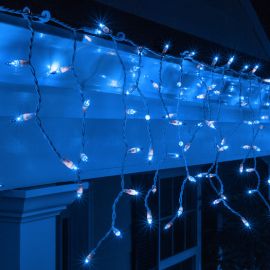 Guirlande lumineuse stalactite 6 mètres Bleu Froid 360 LED