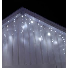 Guirlande lumineuse d'extérieur Rideau stalactite 120 LED Blanc froid 20  Tombées de lumière - Guirlandes lumineuses pour extéri