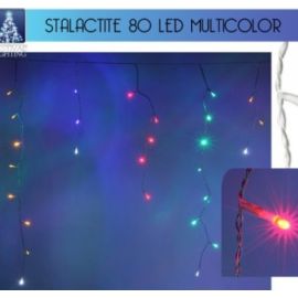 Guirlande lumineuse stalactite 80 LED Multicolore