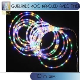 Guirlande tube lumineux 400 NanoLED Multicolore