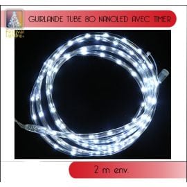 Guirlande tube lumineux 80 NanoLED Blanc Froid