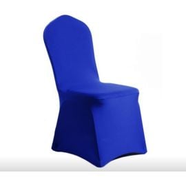 Housse de chaise bleu roi spandex pas cher