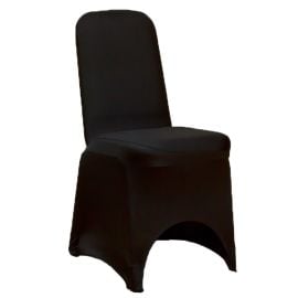 Housse de chaise mariage en lycra Noir