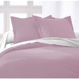 Housse de couette 140x200cm Rose 100% coton