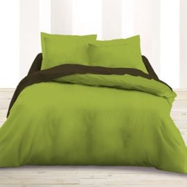 Housse de couette 240x260 grande taille Vert anis