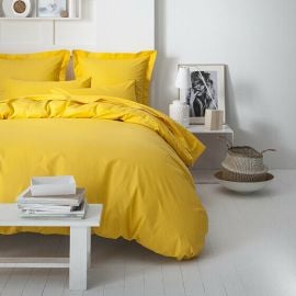 Housse de couette 240x260 Jaune Safran uni