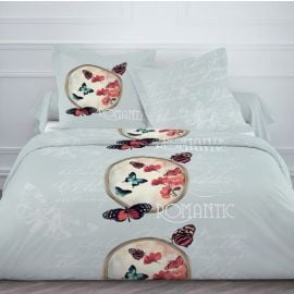 Housse de couette 220x240 + 2 taies Pur coton 57 fils - Dream Rose pas cher  