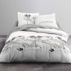 Housse de couette pas cher 240x260 Secret Garden