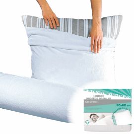 Housse protège oreiller 60x60cm molleton 