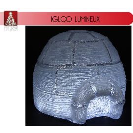 Igloo lumineux acrylique a pile
