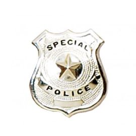 insigne - special police - metal argent 