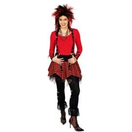 déguisement femme jupe punk bretelles taille 34 pas cher