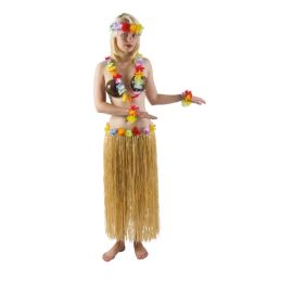 Jupe hawaïenne - adulte - beige - 80 cm