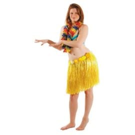 Jupe hawai Jaune Luxe 45cm