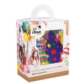 Kit cotillons boîte 10 personnes - multicolore