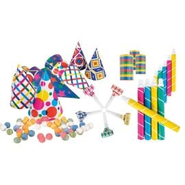 Kit cotillons sachet 10 personnes - multicolore