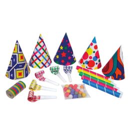 Kit cotillons sachet 5 personnes - multicolore