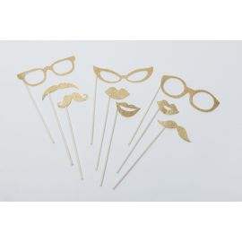 Kit photobooth Or Pailletées