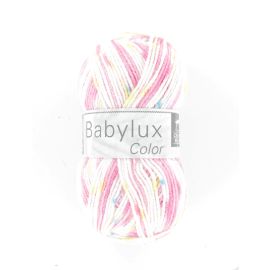 Laine a tricoter Cheval Blanc Babylux color Jaune Blanc 