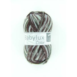 Laine cheval blanc babylux color gris naturel
