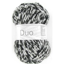 Fil tricot Cheval Blanc DUO Bicolore Noir et Blanc 