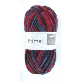 fil à tricoter gros fil 100% acrylique Prima Prune et Bleu 