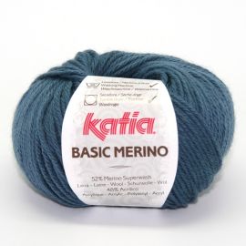 fil à tricoter katia basic merino Bleu gris