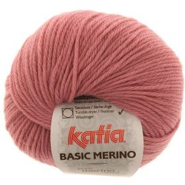 fil à tricoter katia basic merino Vieu rose