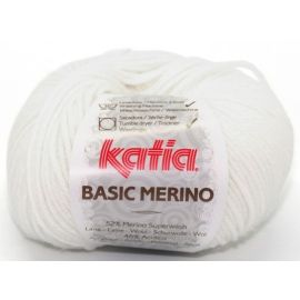 fil à tricoter katia basic merino Blanc