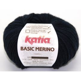 fil à tricoter katia basic merino Bleu marine