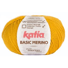 Laine Katia Basic Mérino Moutarde