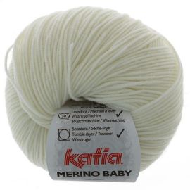 fil à tricoter Katia Mérino Baby Ecru