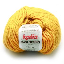 Pelote de laine Katia Maxi Mérino Jaune