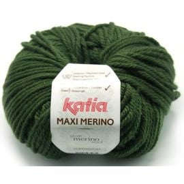 Laine Katia Maxi Mérino Vert Kaki