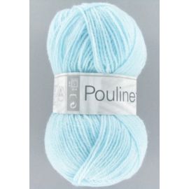 Pelote de laine poulinette bleu azur 