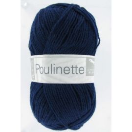 Pelote de laine poulinette bleu marine amiral