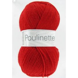 Pelote de laine Poulinette Cheval Blanc Coquelicot