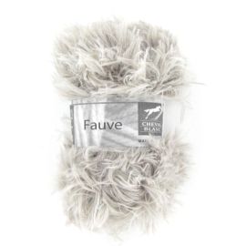 Laine à tricoter Fauve Flanelle aspect fourrure 