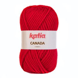 Laine à tricoter Gros Fil Canada Rouge de Katia 