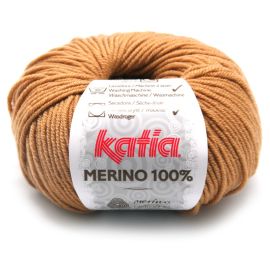 Laine à tricoter Katia 100 % mérinos Camel