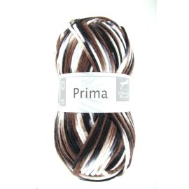 fil à tricoter à tricoter Prima Marron Noir et Blanc 