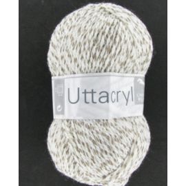 fil à tricoter Uttacryl Chiné Blanc et Beige de Cheval Blanc